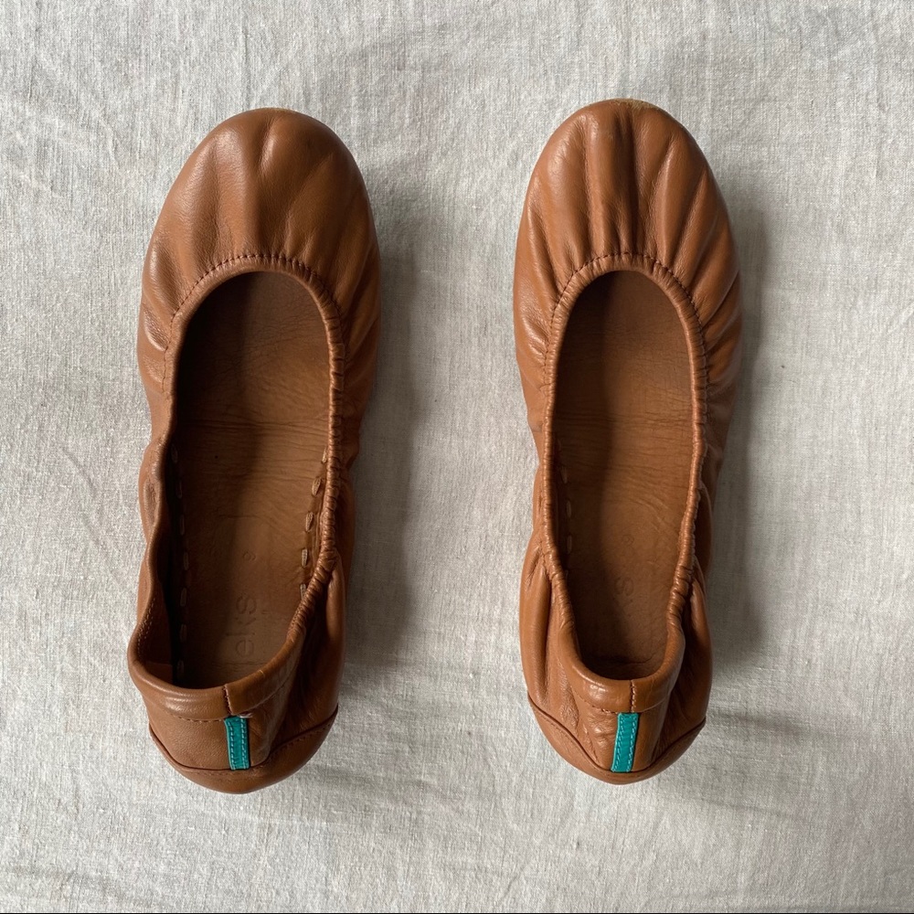 Tieks foldable ballet flats in chestnut
